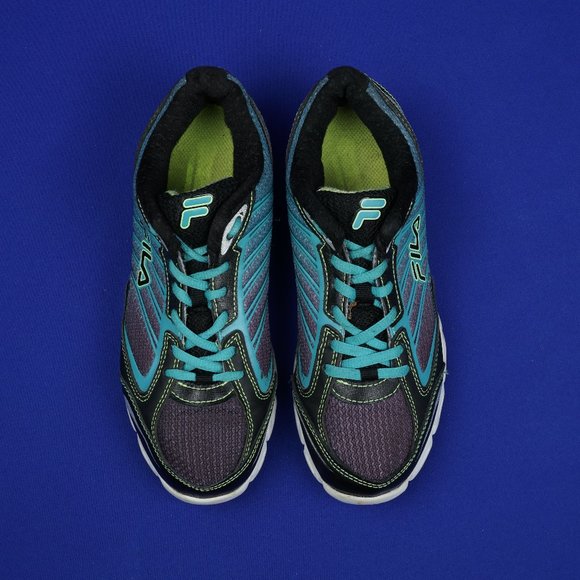 FILA Cool Max Women's 6 M Aqua Black Athletic Running Shoes DLS Foam - Picture 5 of 16
